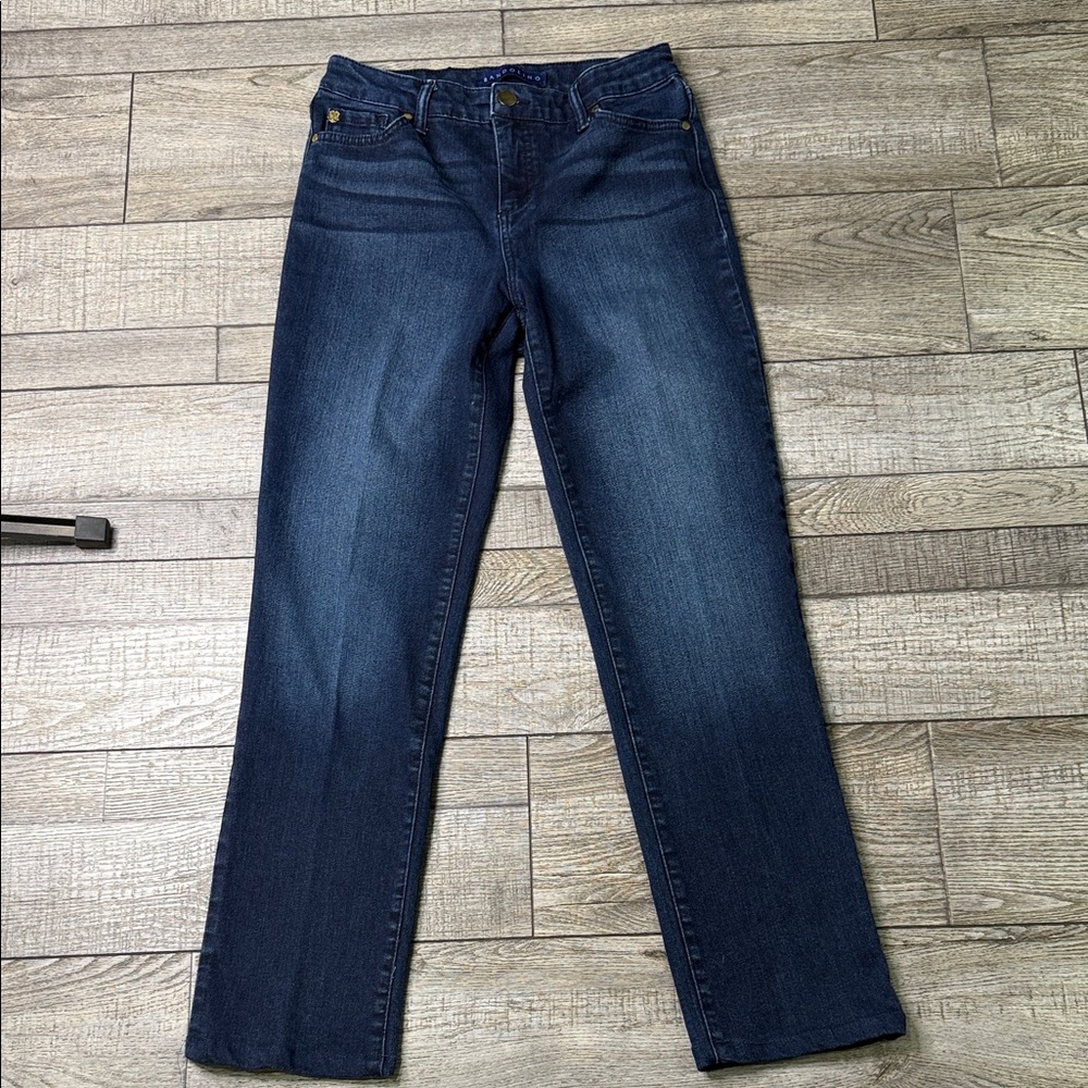 Bandolino Dark Blue Straight Leg Jeans